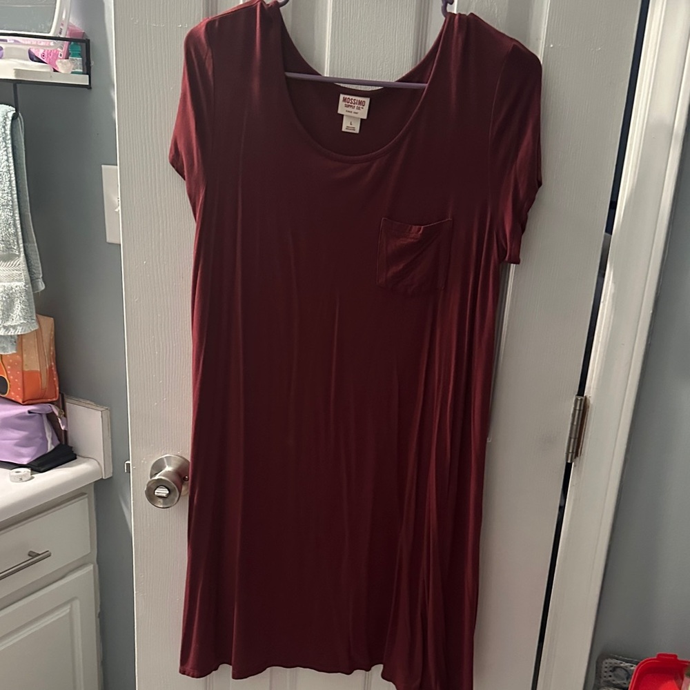 Mossimo Supply Co. Burgundy Mini Dress